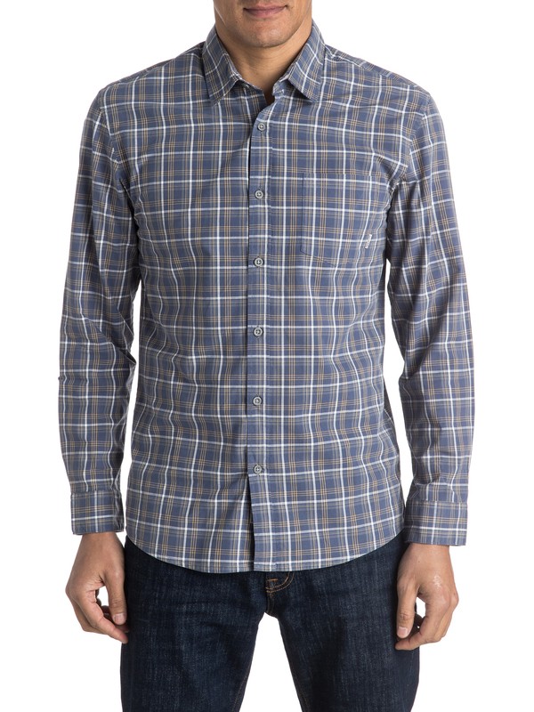 quiksilver, Everyday Check - Chemise à manches longues, CHECK NIGHT SHADOW (bpt1) 0 Everyday Check - Chemise à manches longues EQYWT03382 Quiksilver