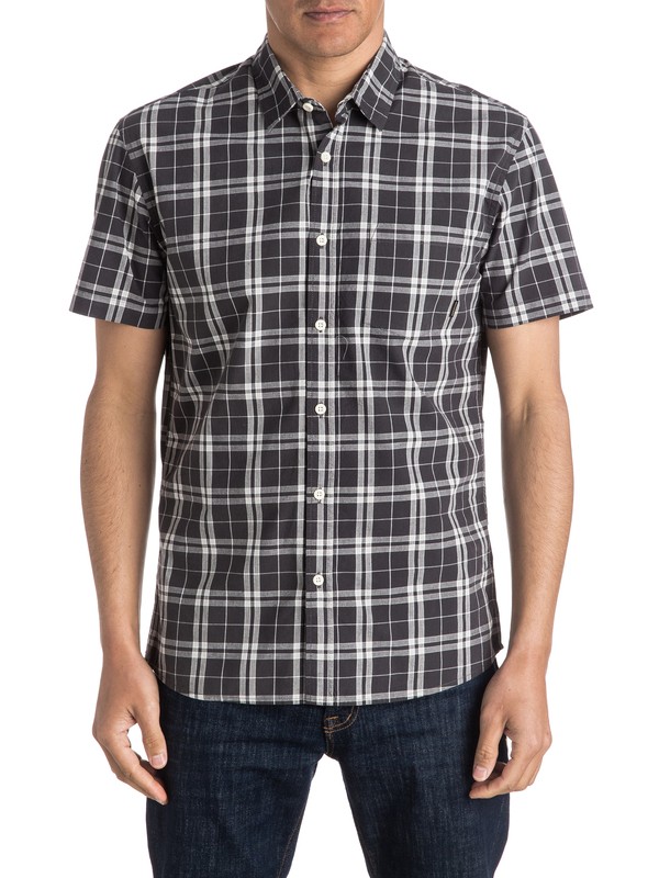 quiksilver, Everyday Check Short Sleeve Shirt, CHECK TARMAC (kta1) 0 Everyday Check Short Sleeve Shirt EQYWT03411 Quiksilver