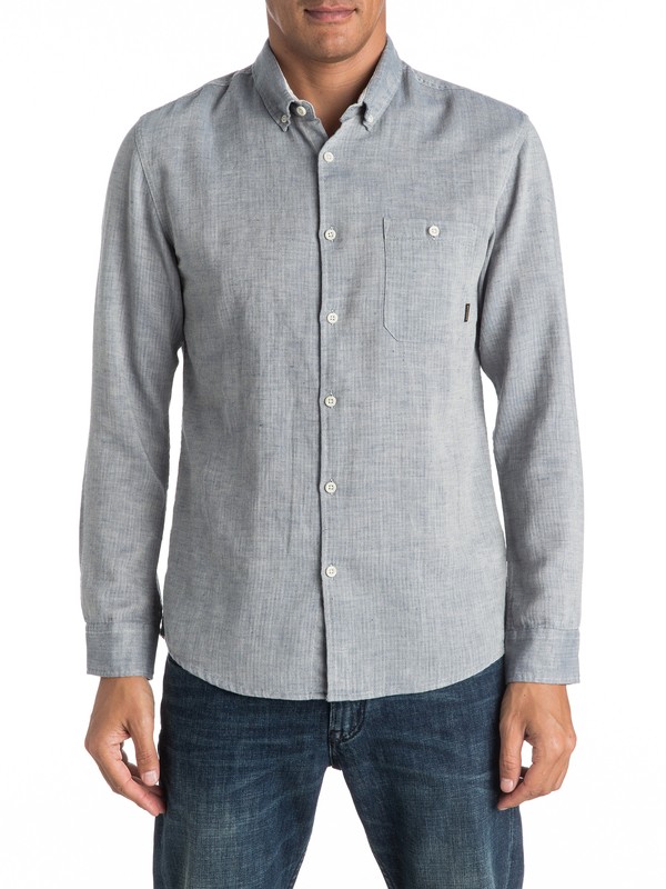 quiksilver, Chapman Seas - Chemise à manches longues, DARK DENIM (brq0) 0 Chapman Seas - Chemise à manches longues EQYWT03439 Quiksilver