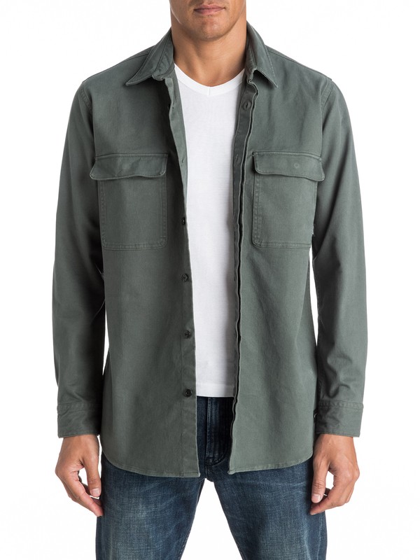quiksilver, Lost Task - Chemise à manches longues, URBAN GREY (krn0) 0 Lost Task - Chemise à manches longues EQYWT03463 Quiksilver