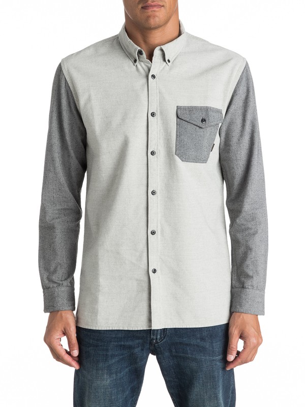quiksilver, Cubic Few - Chemise à manches longues, BIRCH HEATHER (wdwh) 0 Cubic Few - Chemise à manches longues EQYWT03485 Quiksilver