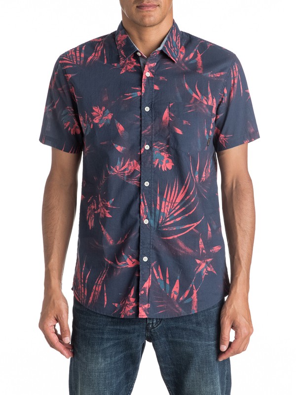 quiksilver, Everyday - Chemise à manches courtes, NAVY BLAZER PRINT (byj6) 0 Everyday - Chemise à manches courtes EQYWT03487 Quiksilver
