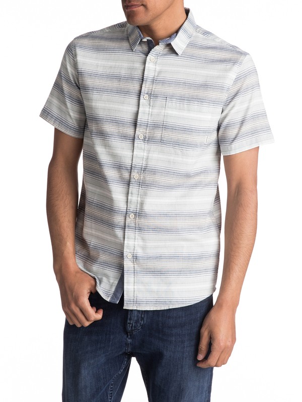quiksilver, Aventail Update Short Sleeve Shirt, DK DENIM AVENTIAL (brq3) 0 Aventail Update Short Sleeve Shirt Blue EQYWT03528 Quiksilver