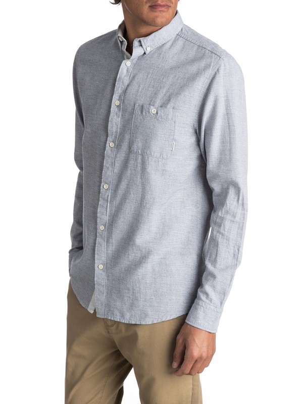 quiksilver, Waterfalls - Chemise à manches longues pour Homme, DARK DENIM (brq0) 0 Waterfalls - Chemise à manches longues pour Homme EQYWT03556 Quiksilver