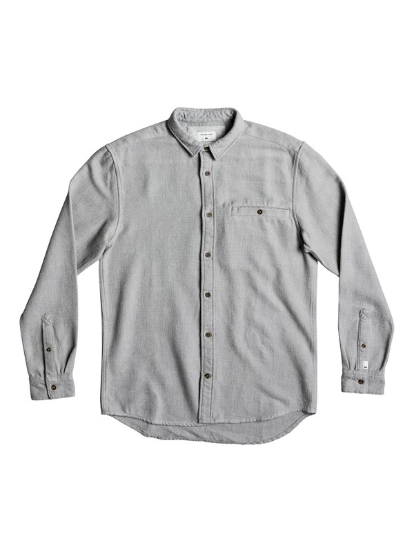quiksilver, Men's The Griggs Long Sleeve Shirt, LIGHT GREY HEATHER (sgrh) 0 Men's The Griggs Long Sleeve Shirt EQYWT03618 Quiksilver
