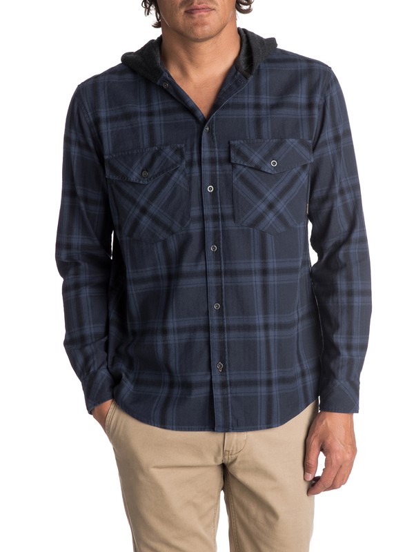 THE MAGSTON EQYWT03619 0 Men's The Magston Hooded Long Sleeve Shirt EQYWT03619 Quiksilver