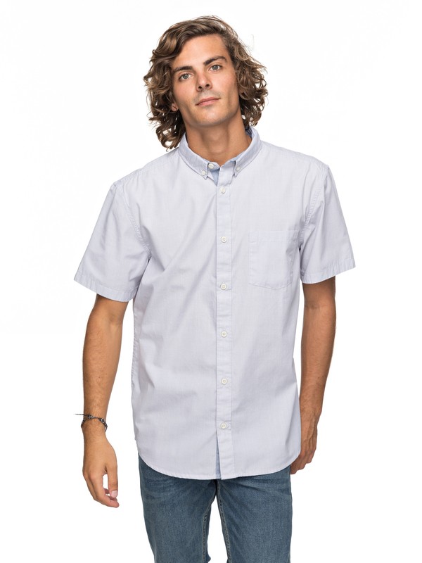 quiksilver, Valley Groove Short Sleeve Shirt, SILVER SCONCE (szm0) 0 Valley Groove Short Sleeve Shirt Grey EQYWT03631 Quiksilver