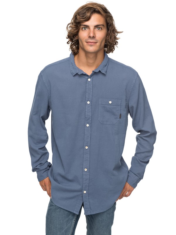quiksilver, New Time Box - Chemise à manches longues pour Homme, VINTAGE INDIGO (byl0) 0 New Time Box - Chemise à manches longues pour Homme Bleu EQYWT03633 Quiksilver