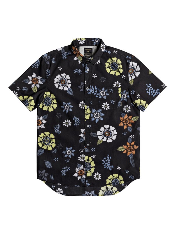 quiksilver, Sunset Floral - Short Sleeve Shirt, TARMAC SUNSET FLORAL SS (kta6) 0 Sunset Floral - Short Sleeve Shirt Black EQYWT03634 Quiksilver