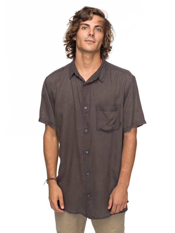 quiksilver, Fluid Acid - Chemise à manches longues pour Homme, TARMAC (kta0) 0 Fluid Acid - Chemise à manches longues pour Homme Noir EQYWT03641 Quiksilver