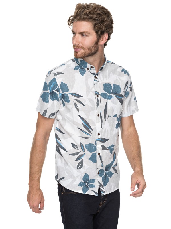 quiksilver, Quiksilver Short Sleeve Shirt, SLEET LINEN (szp6) 0 Quiksilver Short Sleeve Shirt Grey EQYWT03647 Quiksilver