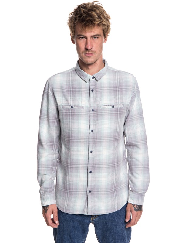 quiksilver, Konga Pass - Langarm-Hemd für Männer, BLEACHED KONGA PASS (ter1) 0 Konga Pass - Langarm-Hemd für Männer Beige EQYWT03695 Quiksilver