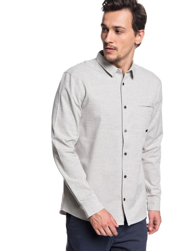 quiksilver, Camisa Manga Larga QTRVL, LIGHT GREY HEATHER (sjsh) 0 Camisa Manga Larga QTRVL Gris EQYWT03707 Quiksilver