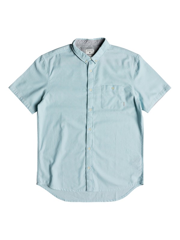 quiksilver, Hombres Camisa Manga Corta Waterfalls, AQUATIC (bfm0) 0 Hombres Camisa Manga Corta Waterfalls Azul EQYWT03723 Quiksilver
