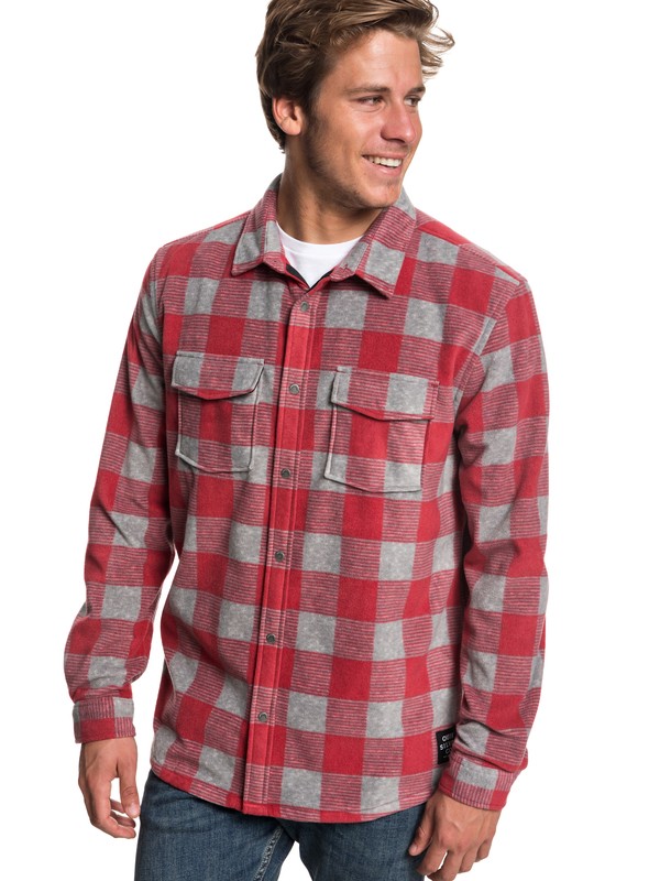 quiksilver, Surf Days Long Sleeve Shirt, MGH SURFDAYS CHECK (kpv1) 0 Surf Days Long Sleeve Shirt Black EQYWT03731 Quiksilver