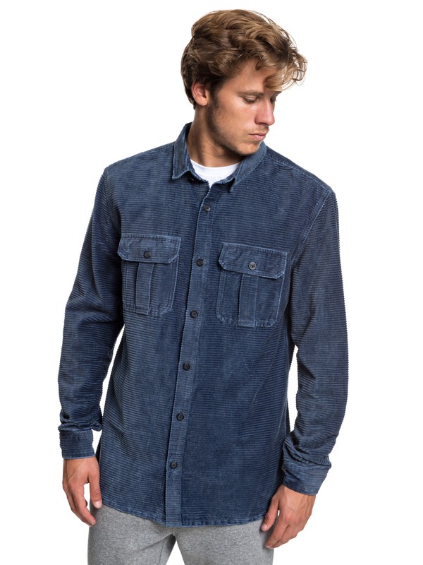 quiksilver, Melton Minds - Langärmliges Hemd für Männer, BLUE NIGHTS (bst0) 0 Melton Minds - Langärmliges Hemd für Männer Blau EQYWT03776 Quiksilver