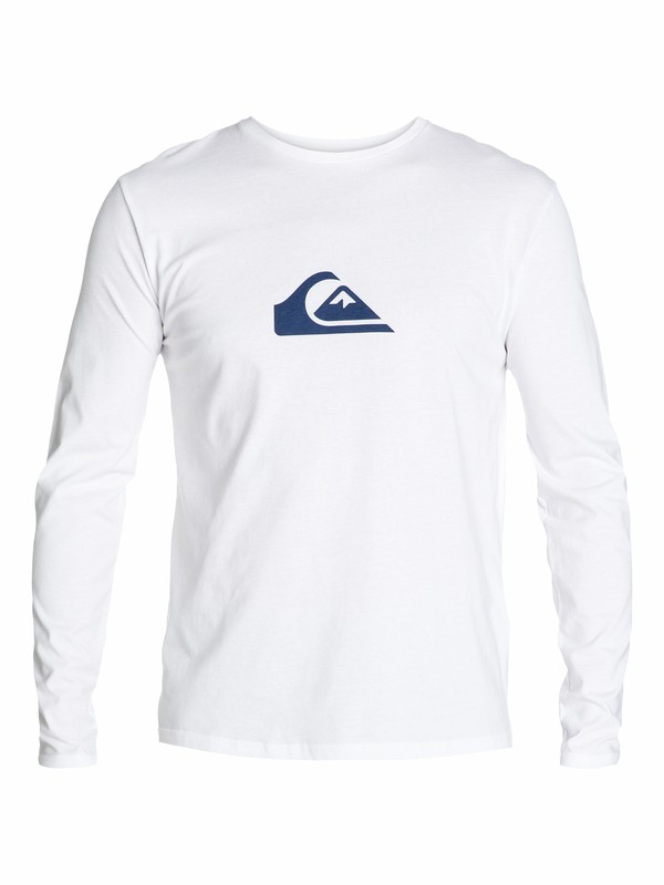 quiksilver, Ls Logo Bright B1, WHITE (wbb0) 0 Ls Logo Bright B1 EQYZT03008 Quiksilver