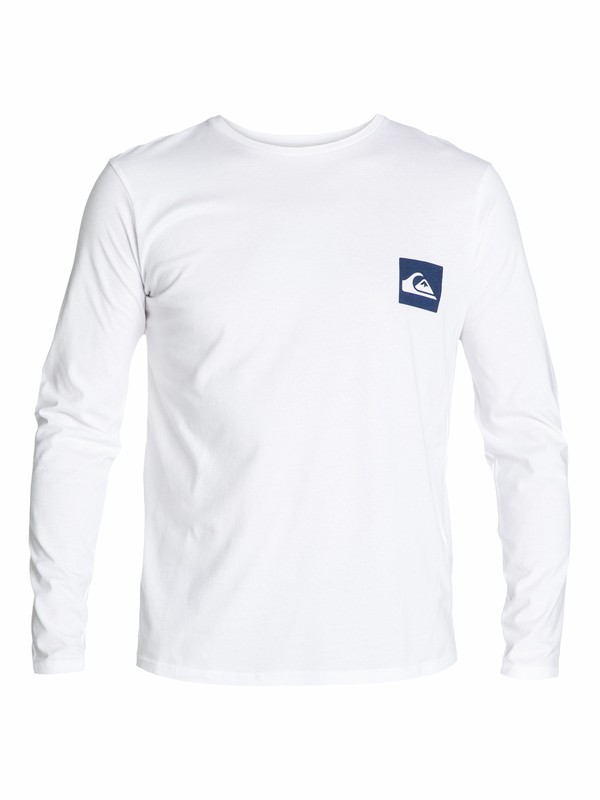 quiksilver, Ls Logo Bright B2, WHITE (wbb0) 0 Ls Logo Bright B2 EQYZT03009 Quiksilver