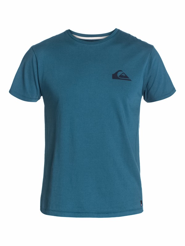 quiksilver, Mw Tee, INDIAN TEAL (bqk0) 0 Mw Tee EQYZT03035 Quiksilver