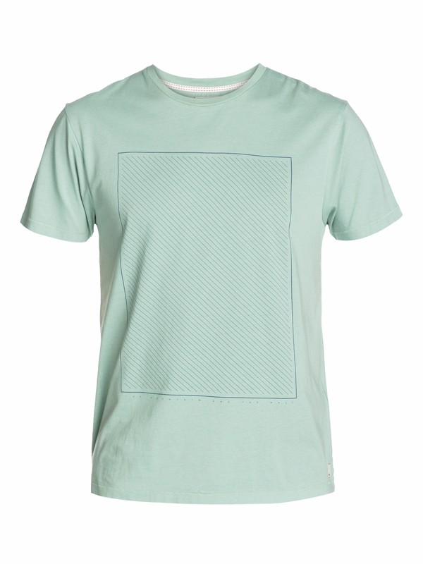 quiksilver, Echo Tee, BLUE SURF (bhb0) 0 Echo Tee EQYZT03037 Quiksilver