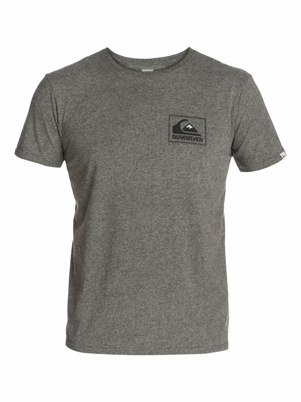 quiksilver, Ss Qs Tee F4, MEDIUM GREY HEATHER (kpwh) 0 Ss Qs Tee F4 EQYZT03043 Quiksilver
