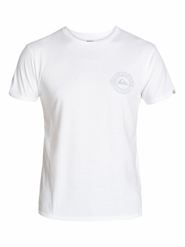 quiksilver, Ss Logo Wash H1, WHITE (wbb0) 0 Ss Logo Wash H1 EQYZT03048 Quiksilver