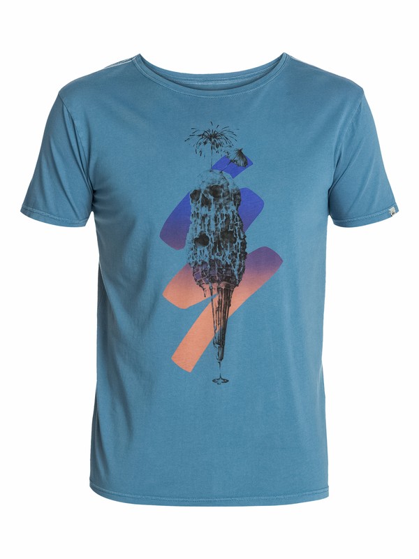 quiksilver, Ss Roadie Tee K3, BLUESTONE (bmc0) 0 Ss Roadie Tee K3 EQYZT03058 Quiksilver