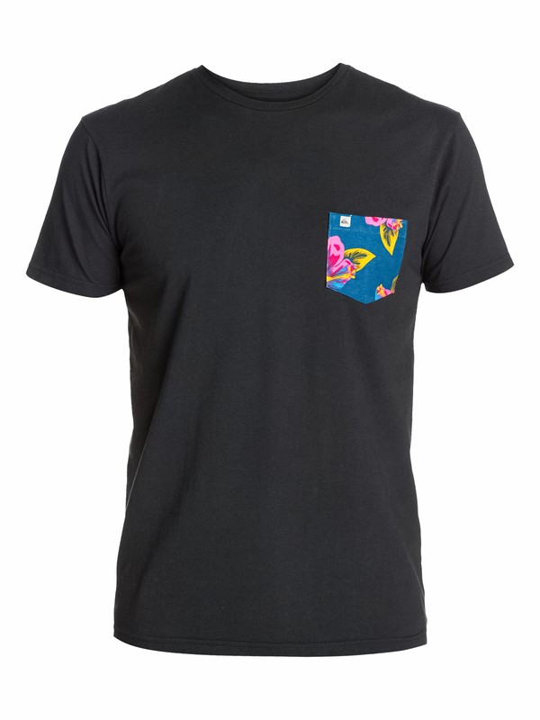 quiksilver, Ss Pocket Tee M2, DARK CHARCOAL (kta0) 0 Ss Pocket Tee M2 EQYZT03069 Quiksilver
