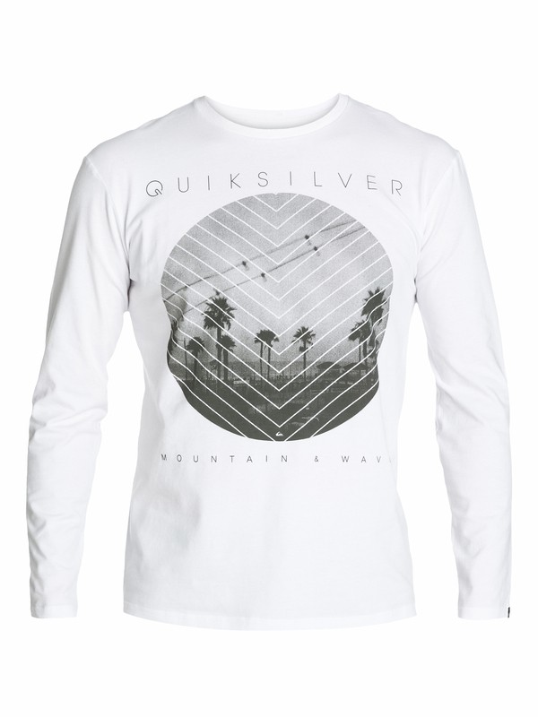 quiksilver, Ls Carbon Tee P1, WHITE (wbb0) 0 Ls Carbon Tee P1 EQYZT03078 Quiksilver