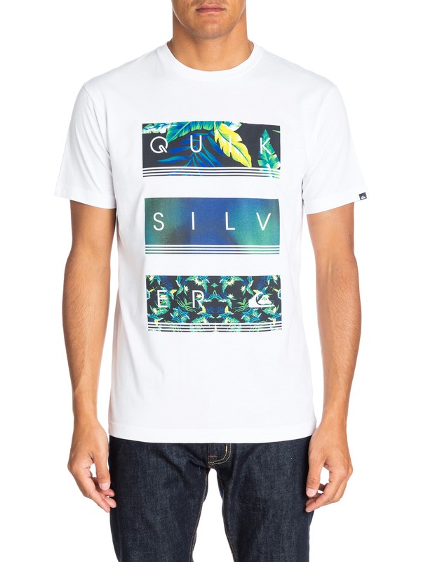 quiksilver, Classic Tee Hyper, WHITE (wbb0) 0 Classic Tee Hyper EQYZT03143 Quiksilver