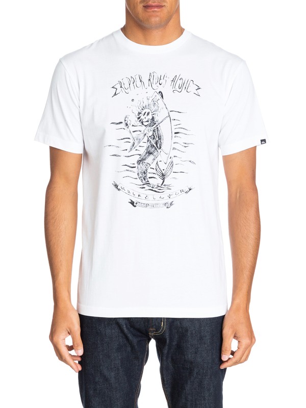 quiksilver, Classic Tee The Repper, WHITE (wbb0) 0 Classic Tee The Repper EQYZT03299 Quiksilver