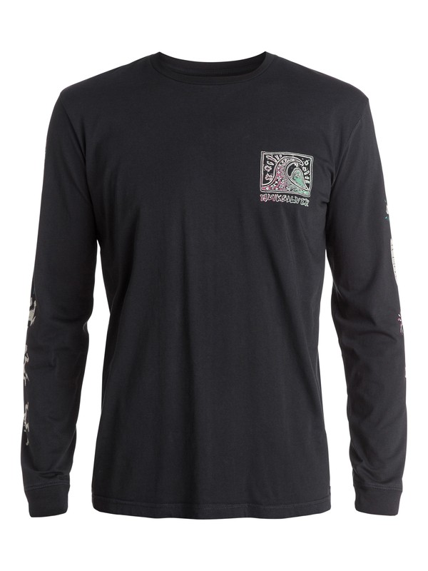 quiksilver, Surf Trip Long Sleeve Tee, TARMAC (kta0) 0 Surf Trip Long Sleeve Tee EQYZT03378 Quiksilver