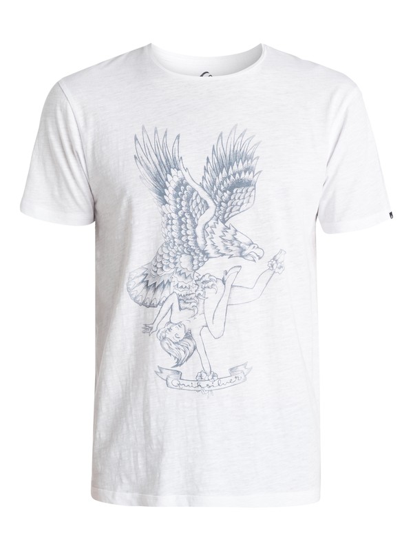 quiksilver, Slub Eagles Nest - T-shirt, WHITE (wbb0) 0 Slub Eagles Nest - T-shirt EQYZT03394 Quiksilver