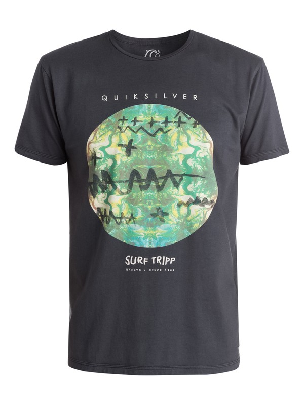 quiksilver, Surf Tripping Tee, TARMAC (kta0) 0 Surf Tripping Tee EQYZT03401 Quiksilver
