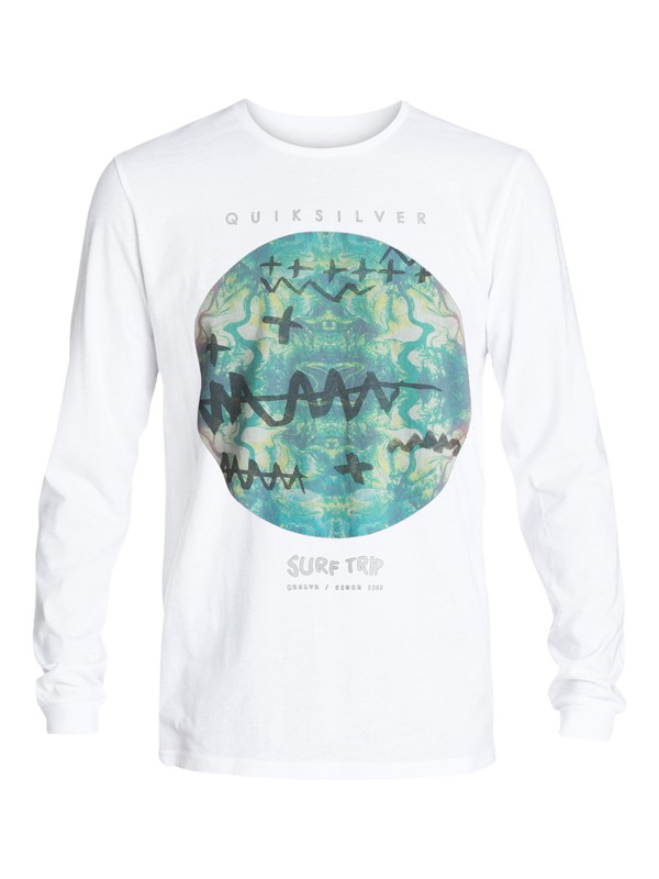 quiksilver, Garment Dyed Surf Tripping - T-shirt manches longues, WHITE (wbb0) 0 Garment Dyed Surf Tripping - T-shirt manches longues EQYZT03407 Quiksilver
