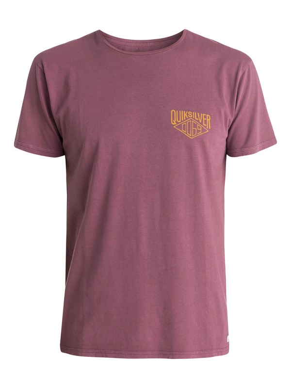 quiksilver, Garment Dyed Midnight Snacks - T-shirt, PLUM WINE (pqp0) 0 Garment Dyed Midnight Snacks - T-shirt EQYZT03443 Quiksilver