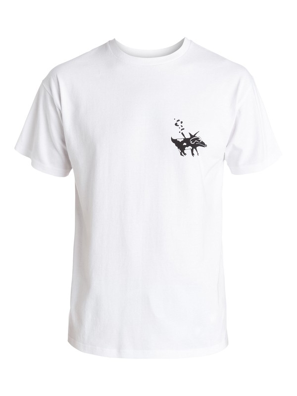 quiksilver, Julien David Snorkel Ghetto Dog T-Shirt, WHITE (wbb0) 0 Julien David Snorkel Ghetto Dog T-Shirt EQYZT03485 Quiksilver