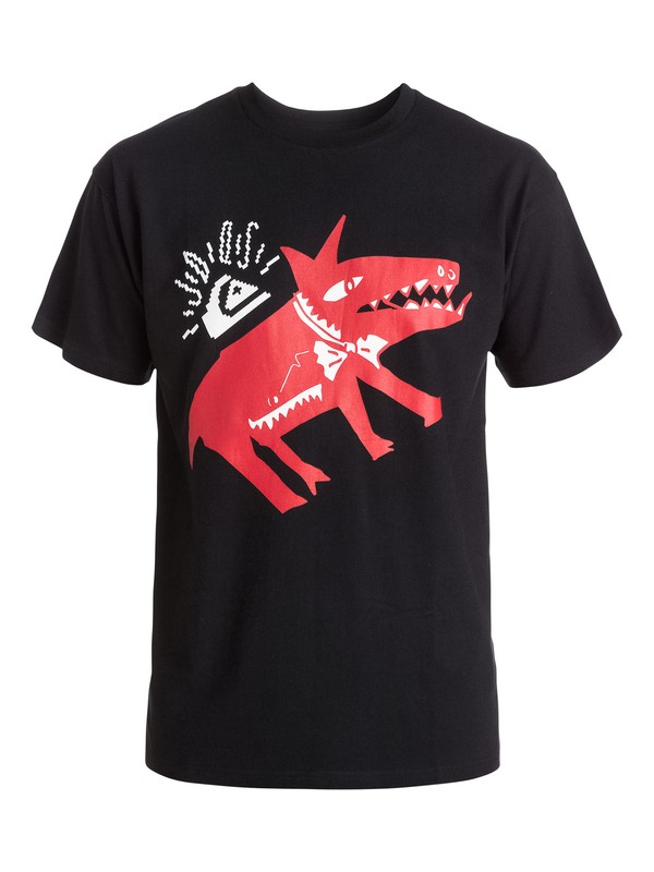 quiksilver, Julien David Classy Ghetto Dog T-Shirt, BLACK (kvj0) 0 Julien David Classy Ghetto Dog T-Shirt EQYZT03487 Quiksilver