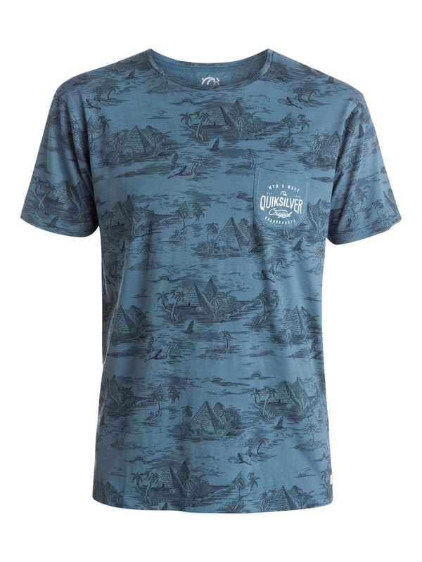 quiksilver, Nile Point Premium Fit T-Shirt, DARK DENIM (brq0) 0 Nile Point Premium Fit T-Shirt EQYZT03510 Quiksilver