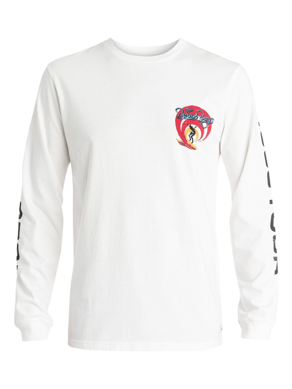 quiksilver, Beach Boys Tour Long Sleeves T-Shirt, WHITE (wbb0) 0 Beach Boys Tour Long Sleeves T-Shirt EQYZT03579 Quiksilver