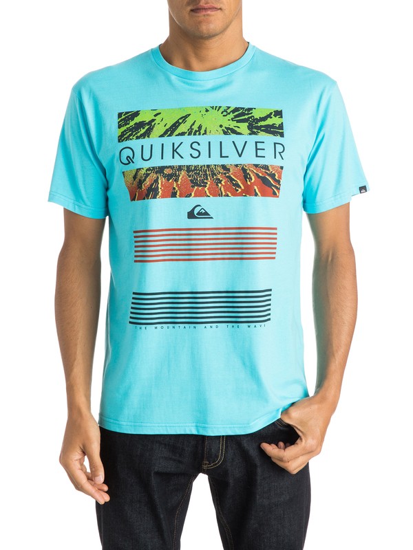quiksilver, Classic Line Up - T-shirt, BLUEFISH (bgz0) 0 Classic Line Up - T-shirt EQYZT03623 Quiksilver