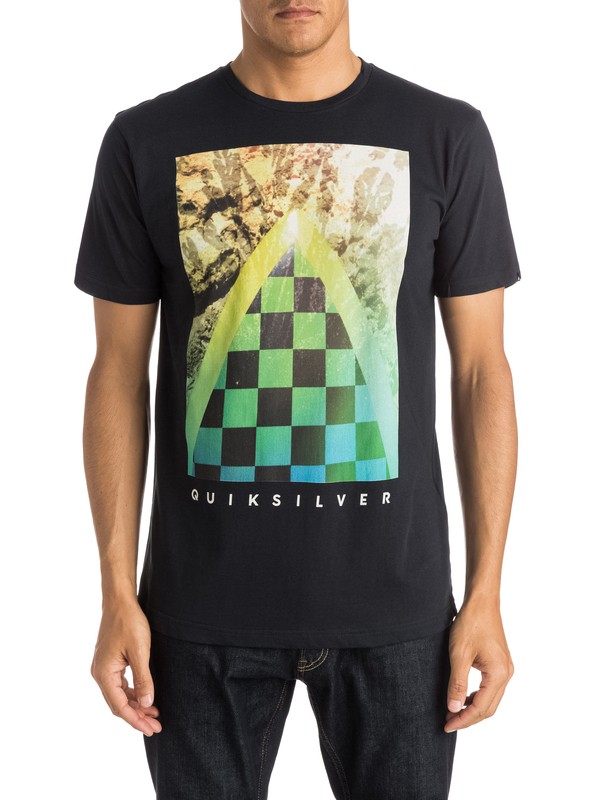 quiksilver, Classic Checker Channel - T-shirt, BLACK (kvj0) 0 Classic Checker Channel - T-shirt EQYZT03631 Quiksilver