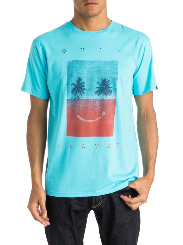 quiksilver, Classic Sad Is Better - T-shirt, BLUEFISH (bgz0) 0 Classic Sad Is Better - T-shirt EQYZT03632 Quiksilver