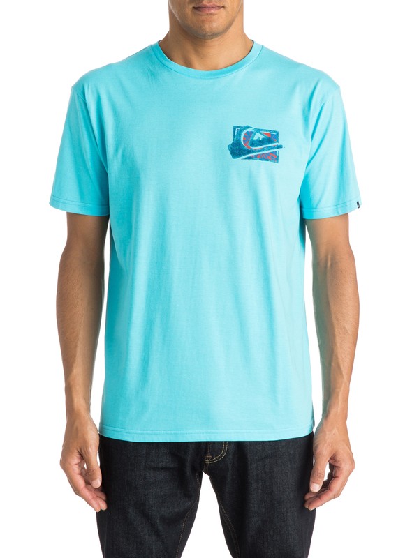 quiksilver, Classic MW Spray - T-shirt, BLUEFISH (bgz0) 0 Classic MW Spray - T-shirt EQYZT03635 Quiksilver