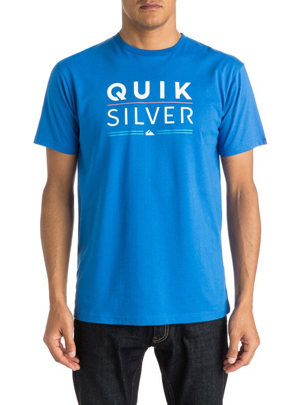 quiksilver, Classic Fully Stacked - T-shirt, TURKISH SEA (bqs0) 0 Classic Fully Stacked - T-shirt EQYZT03639 Quiksilver