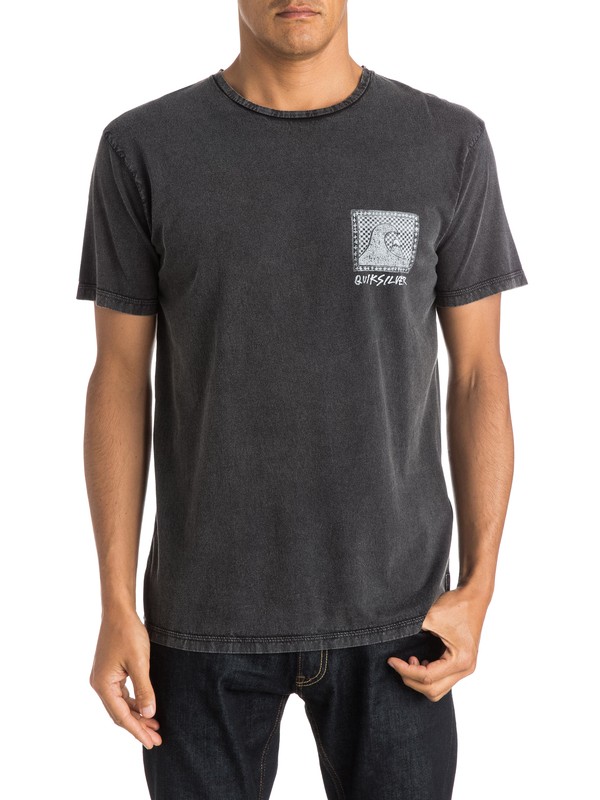 quiksilver, Checkered Past - T-shirt, BLACK (kvj0) 0 Checkered Past - T-shirt EQYZT03643 Quiksilver