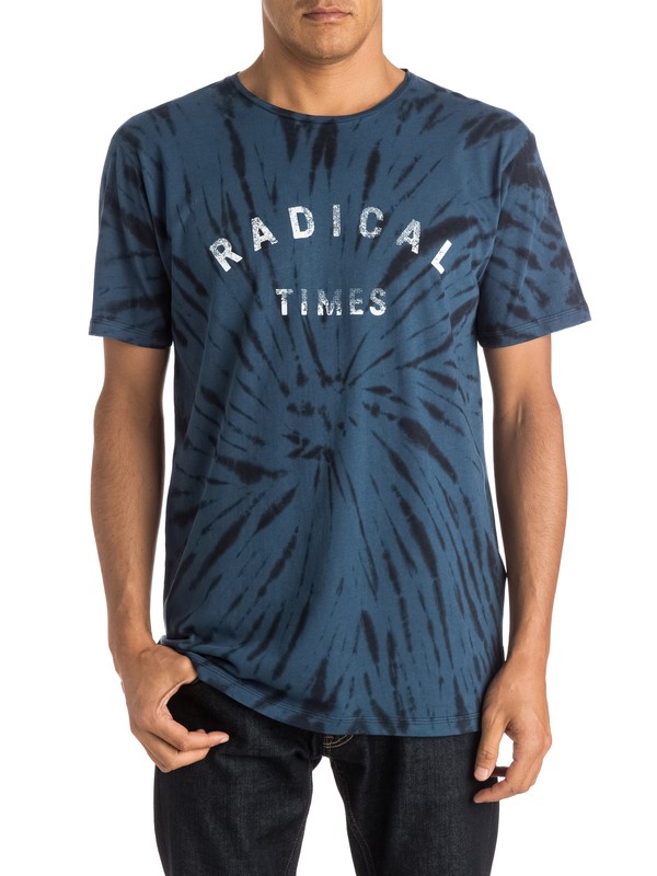 quiksilver, Radical Tie - T-shirt, DARK DENIM (brq0) 0 Radical Tie - T-shirt EQYZT03644 Quiksilver