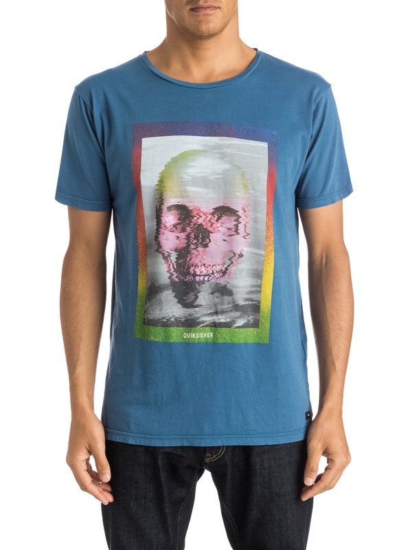 quiksilver, Skully Acid - T-shirt, DARK DENIM (brq0) 0 Skully Acid - T-shirt EQYZT03658 Quiksilver