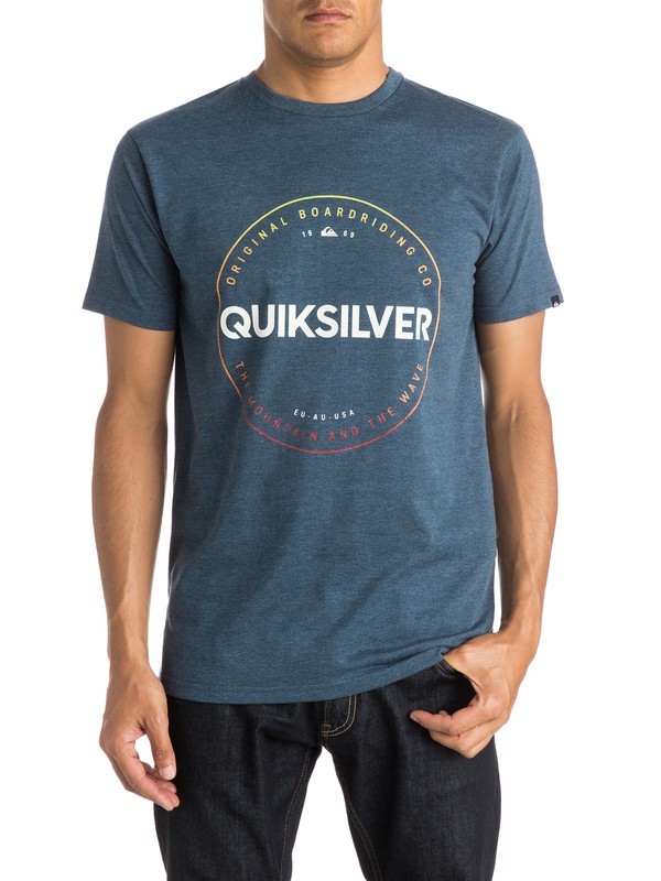 quiksilver, Heather Timepiece - T-shirt, DARK DENIM HEATHER (bsah) 0 Heather Timepiece - T-shirt EQYZT03663 Quiksilver
