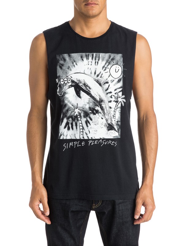 quiksilver, Easy Life Muscle Tank, BLACK (kvj0) 0 Easy Life Muscle Tank EQYZT03700 Quiksilver